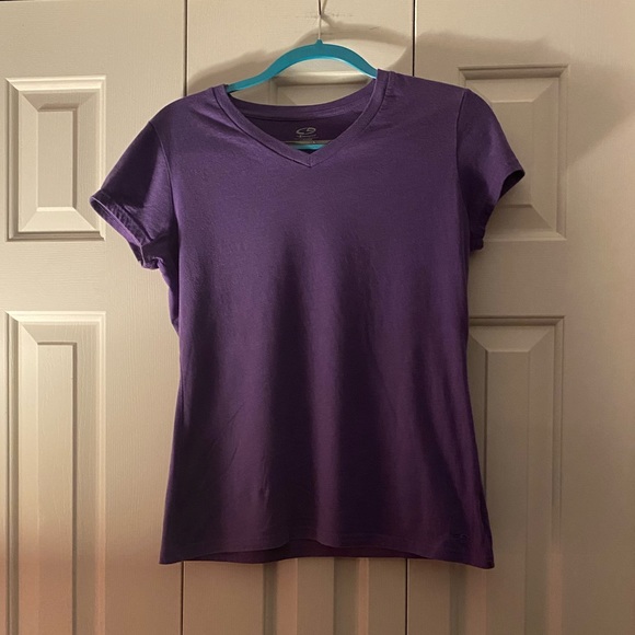 Size Medium Set of Four Champion T-Shirts(Lime Green,Light Blue,Purple,and Grey) - Picture 7 of 11